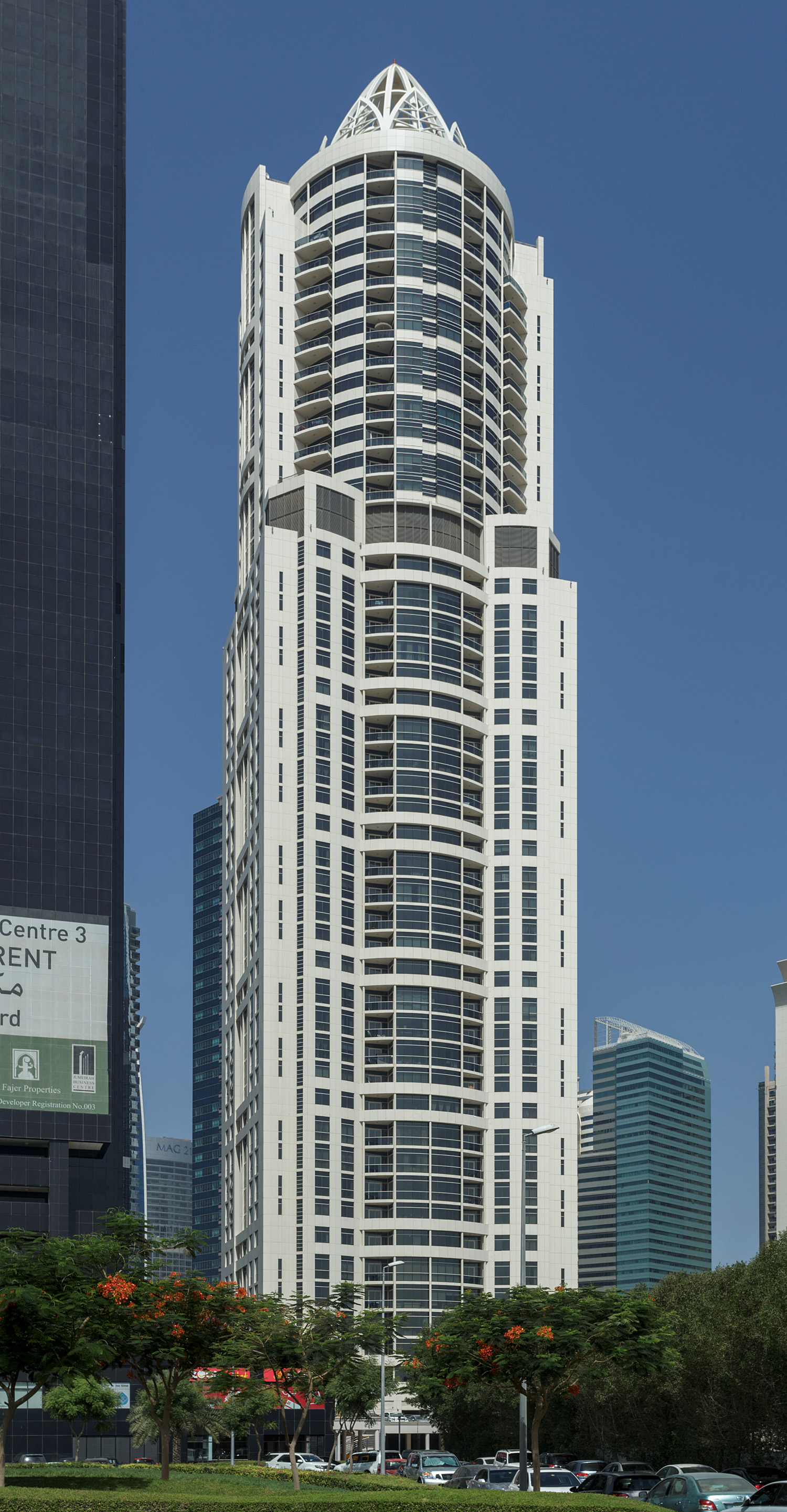 Lakeshore Tower 1, Dubai - View from the east. © Mathias Beinling